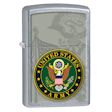 United States Army Seal Zippo Lighter - Street Chrome - 28632 Zippo
